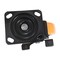 Vestil Polyurethane Swivel With Brake Caster 6 In. Diameter x 2 In. Width 836 lb Orange/Black CST-BN-6X2PUP-SWB - alternate 3